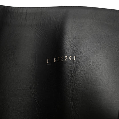 Chanel Calfskin Lace Up Knee High Boots 36.5 Black 6 of 7