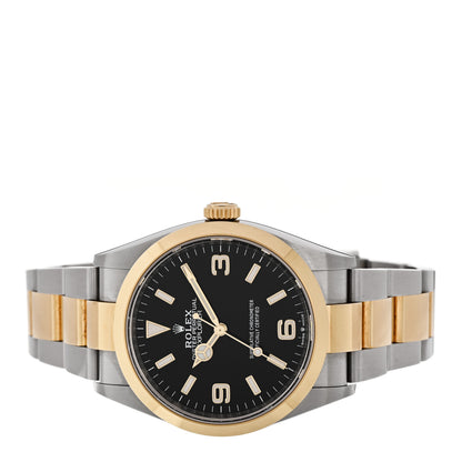 Rolex Stainless Steel 18K Yellow Gold 36mm Oyster Perpetual Explorer Watch Black 124273 2 of 4