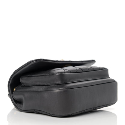 Chanel Calfskin Quilted Top Handle Flap Black 4 of 10