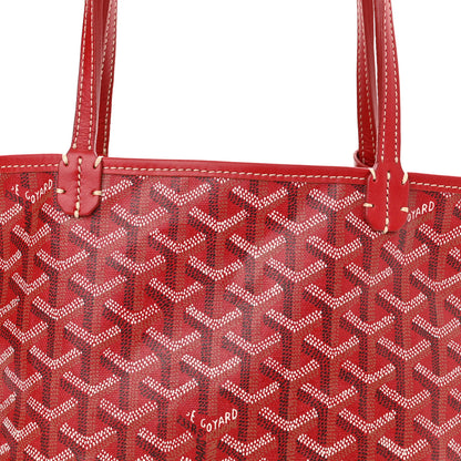 Goyard Goyardine Saint Louis Junior Jr PM Tote Red 6 of 8
