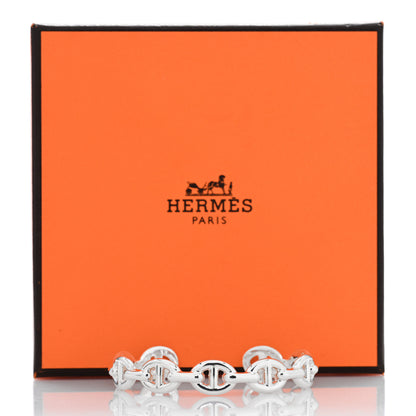 Hermes Sterling Silver MM Chaine d'Ancre Enchainee Cuff Bracelet SH 4 of 4
