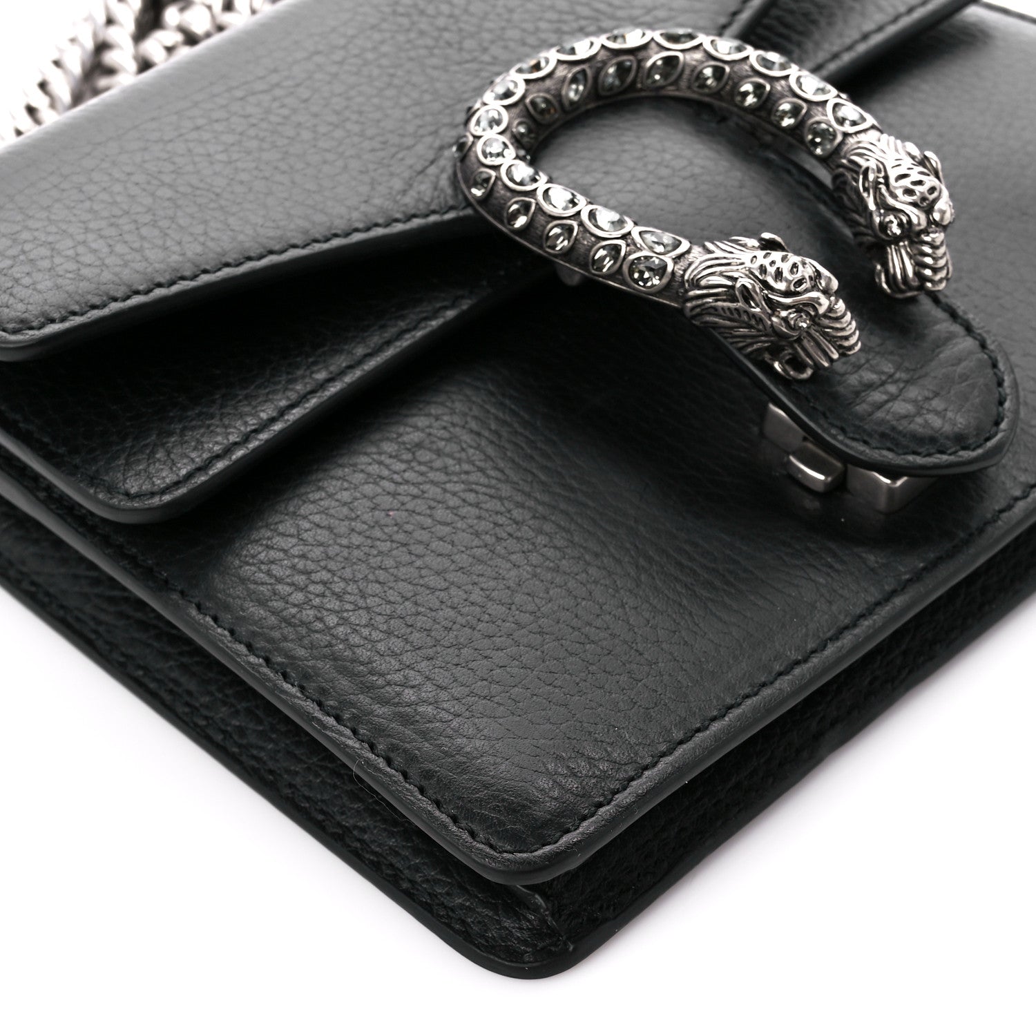 Gucci Calfskin Mini Dionysus Shoulder Bag Black 11 of 12