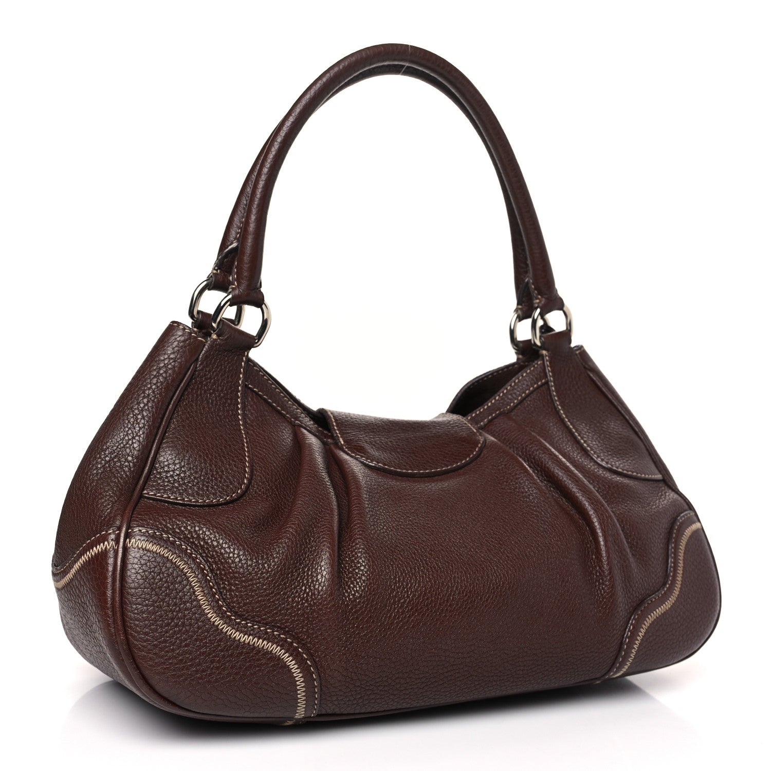 Prada Vitello Daino Tote Bruciato 3 of 12
