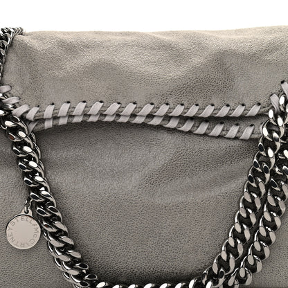 Stella McCartney Shaggy Deer Mini Falabella Fold Over Tote Light Grey 8 of 10
