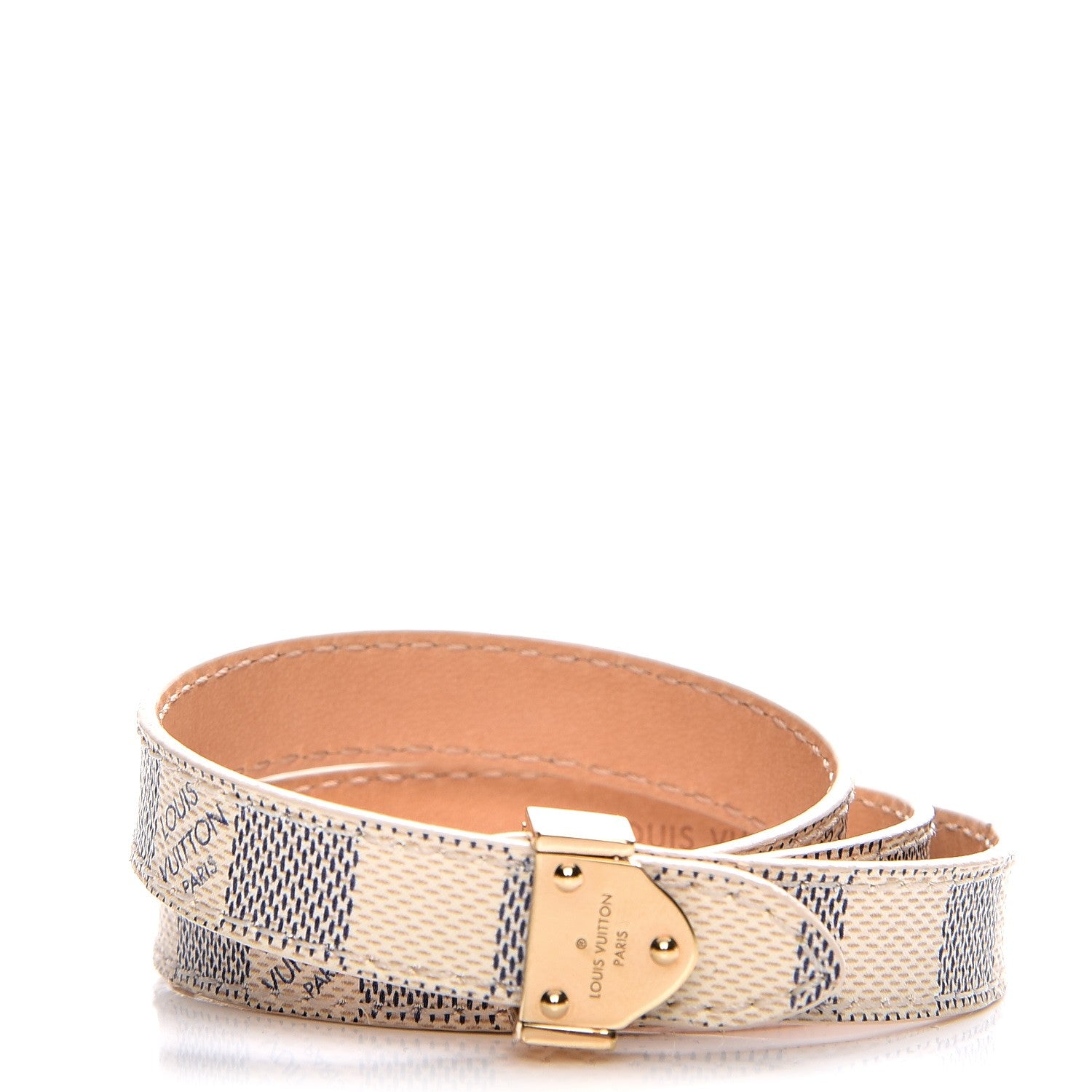 Louis Vuitton Damier Azur Box It Bracelet 17 1 of 6