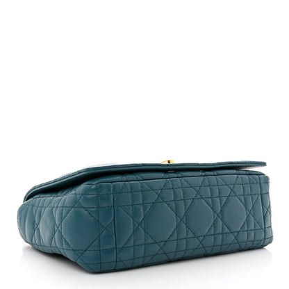 Christian Dior Lambskin Cannage Small Caro Bag Deep Ocean 4 of 11