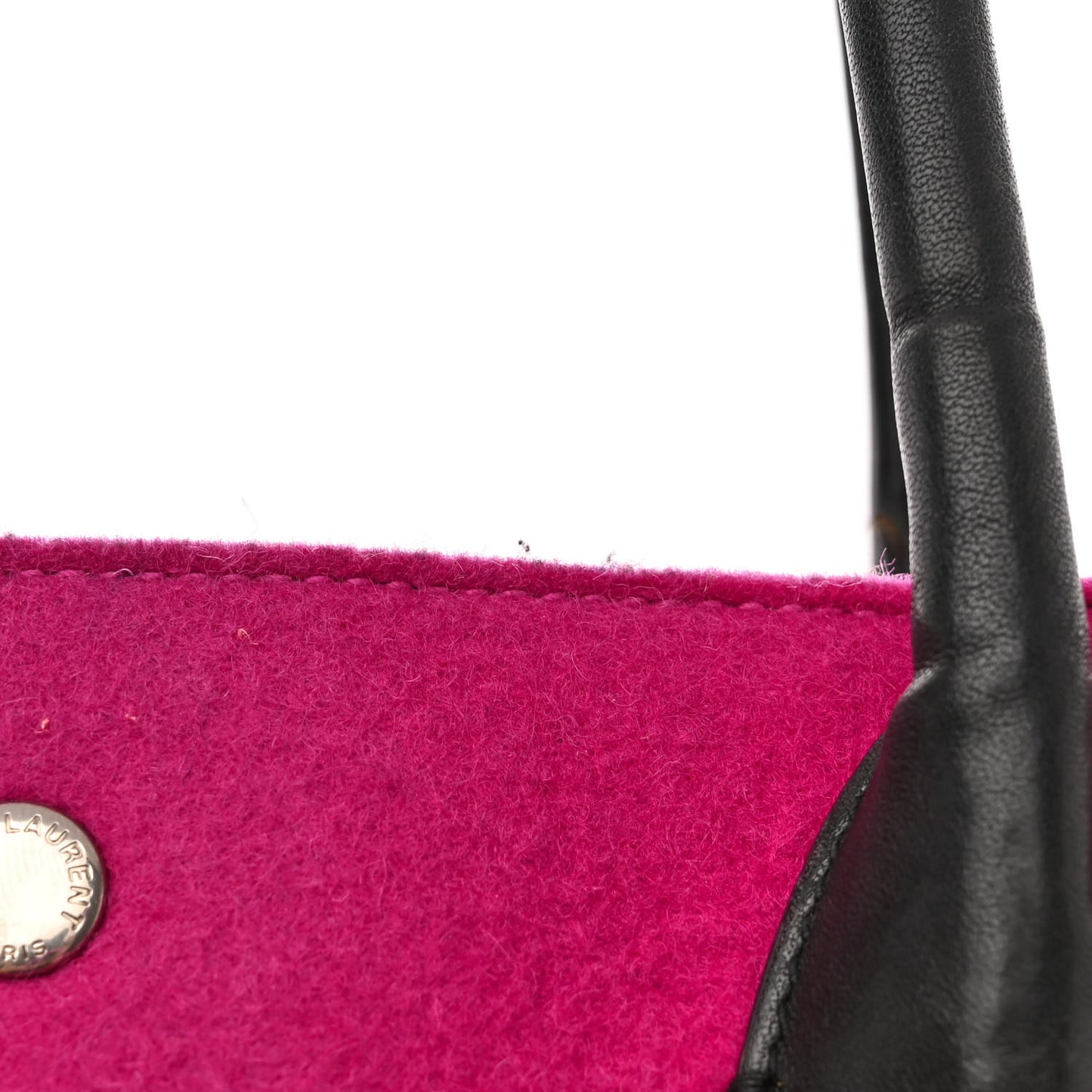 Wool Rive Gauche Tote Fuchsia