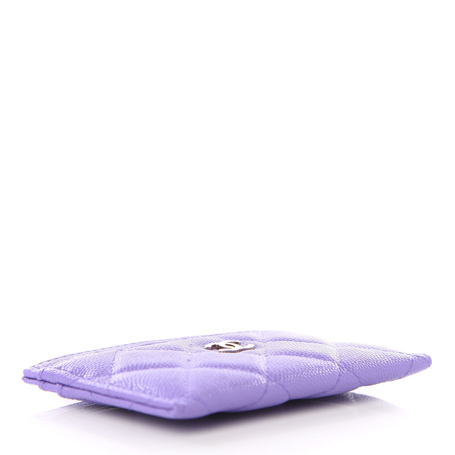 Chanel Caviar Quilted Card Holder Purple 3 of 8
