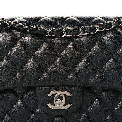 Chanel Iridescent Caviar Quilted Small Double Flap Black 8 of 10