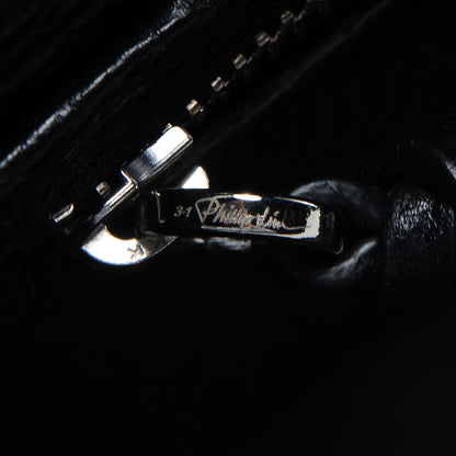 3.1 Phillip Lim 3.1 Calfskin Fur Mini Studded Satchel Black 8 of 10