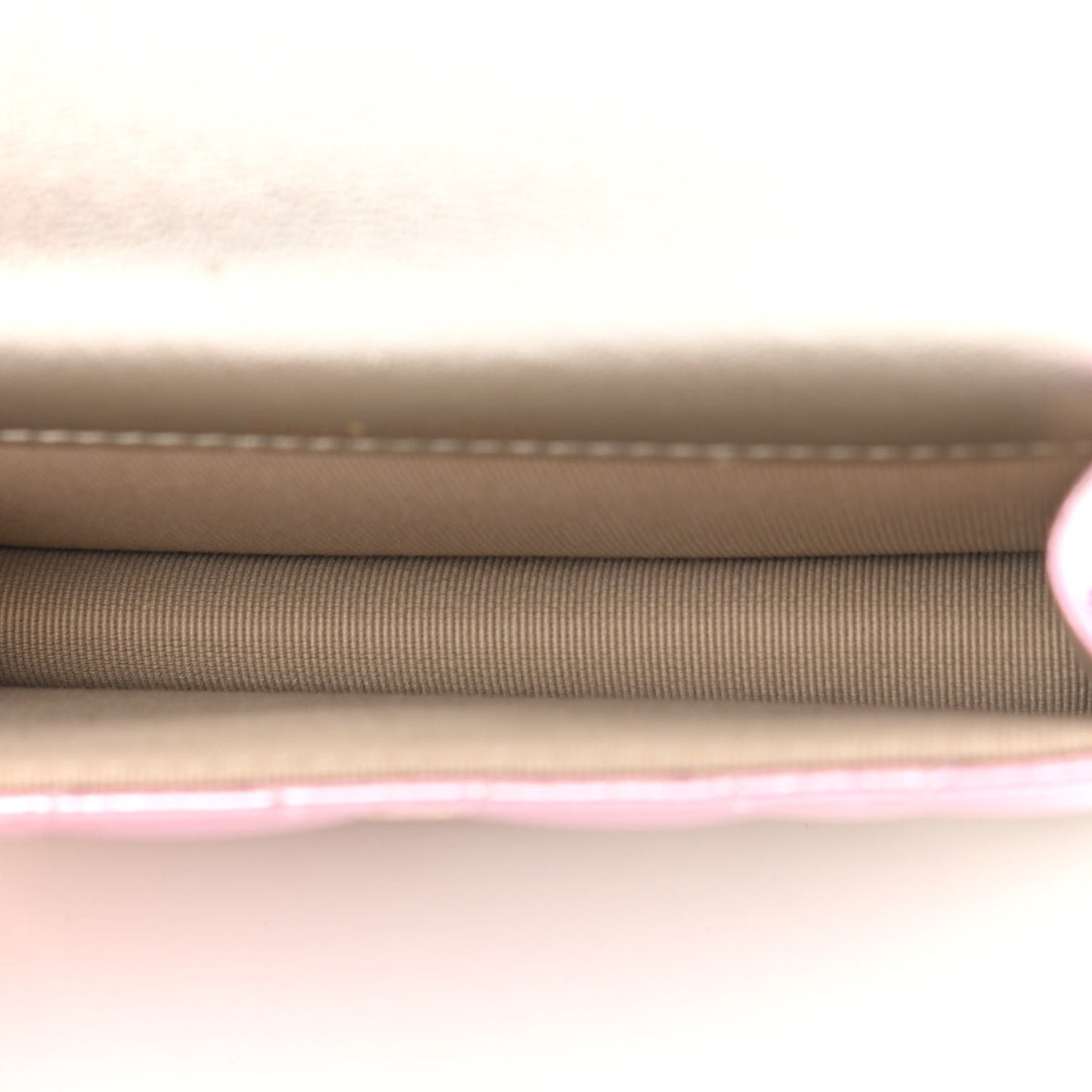 Gradient Metallic Lambskin Quilted Flap Chain Belt Bag Gold Pink