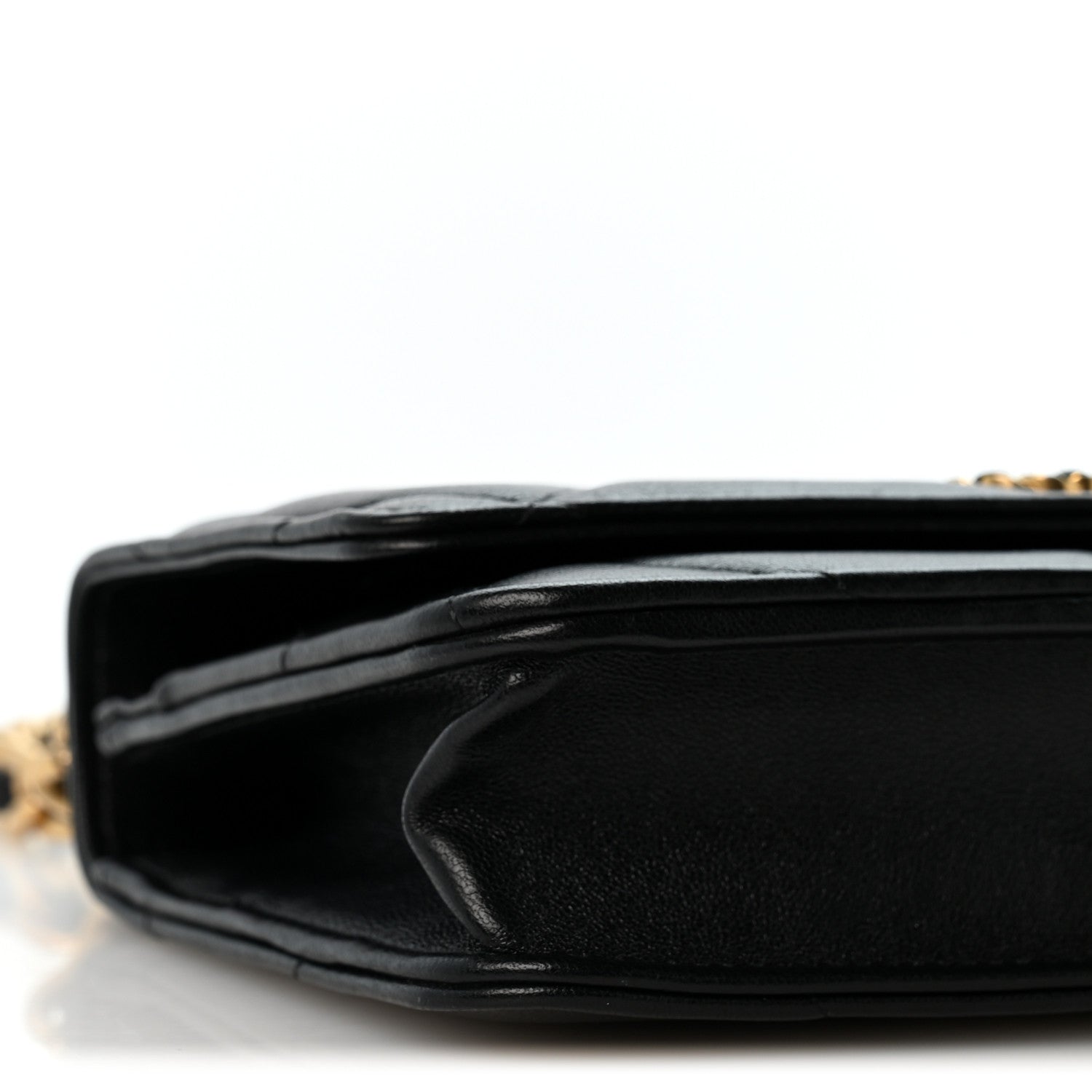 Chanel Lambskin Quilted Chanel 19 Wallet On Chain WOC Black 10 of 13