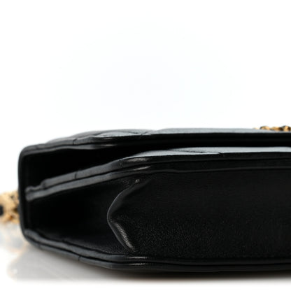 Chanel Lambskin Quilted Chanel 19 Wallet On Chain WOC Black 10 of 13