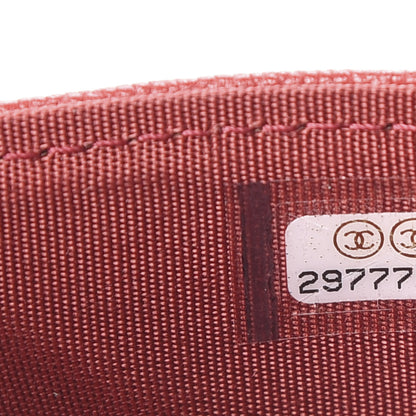 Chanel Caviar Quilted Boy Card Holder Red 8 of 9