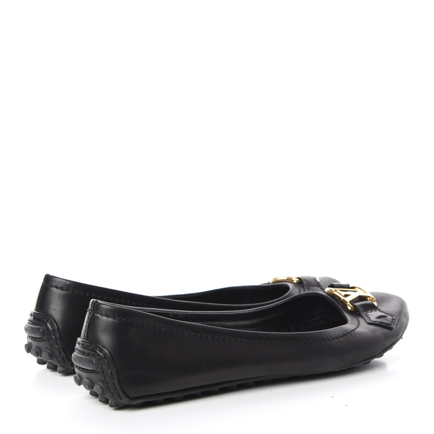 Louis Vuitton Calf Oxford Ballerina Flats 36.5 Black 4 of 12