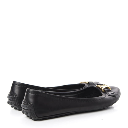 Louis Vuitton Calf Oxford Ballerina Flats 36.5 Black 4 of 12