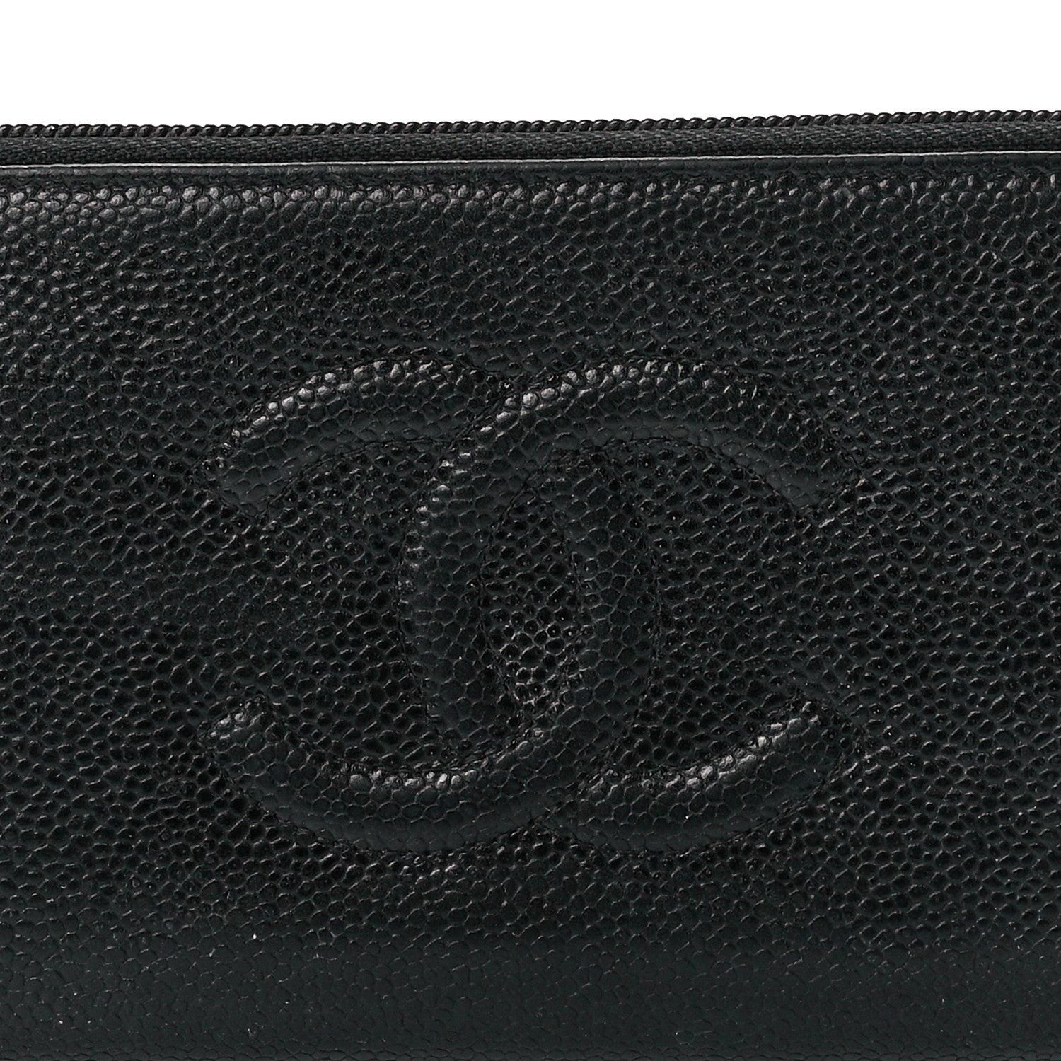 Chanel Caviar Large Timeless CC Zip Around Wallet Black 9 of 12