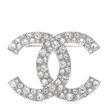 Chanel Crystal Palais Garnier CC Brooch Gold 1 of 5
