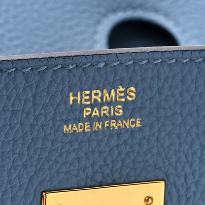 Hermes Togo Birkin 30 Bleu Azur 6 of 10