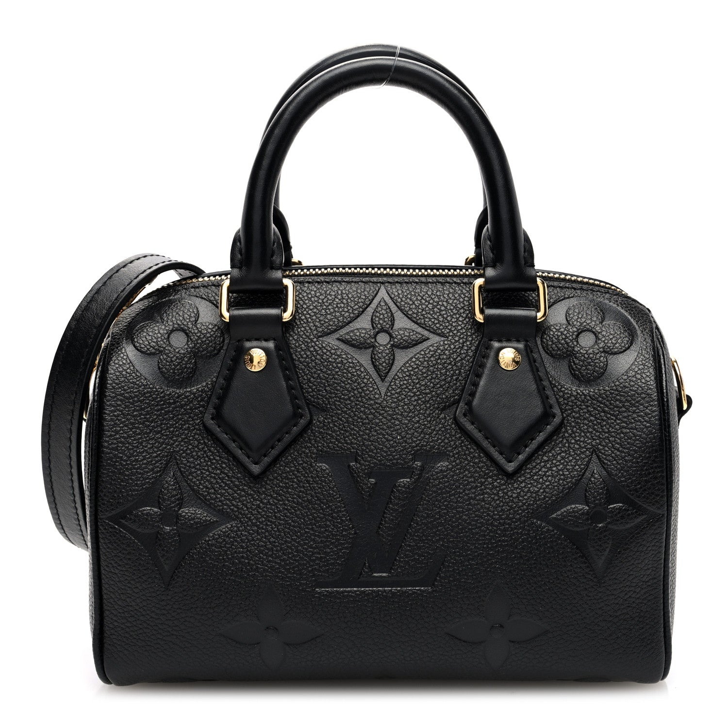 Louis Vuitton Empreinte Monogram Giant Speedy Bandouliere 20 Black 1 of 9