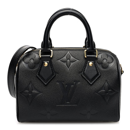 Louis Vuitton Empreinte Monogram Giant Speedy Bandouliere 20 Black 1 of 9
