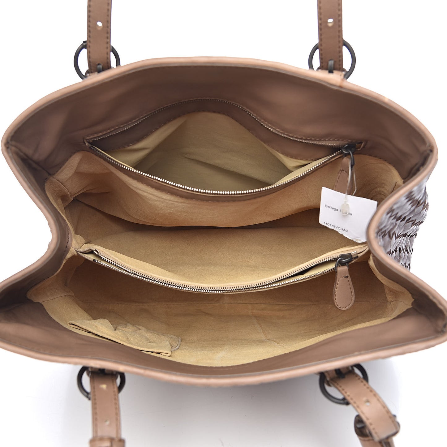 Nappa Intrecciato Ombre Shoulder Bag Camel