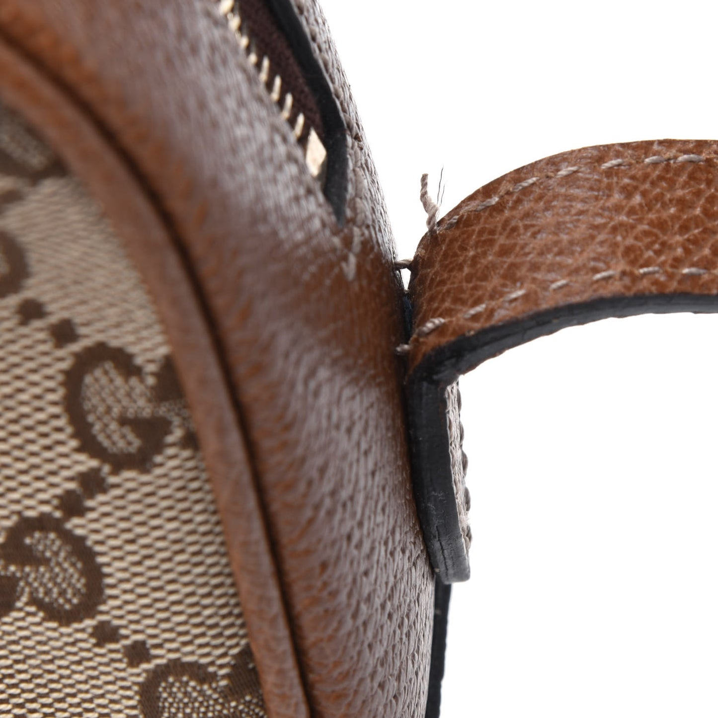 Monogram Mini Bree Messenger Bag Beige Tabacco