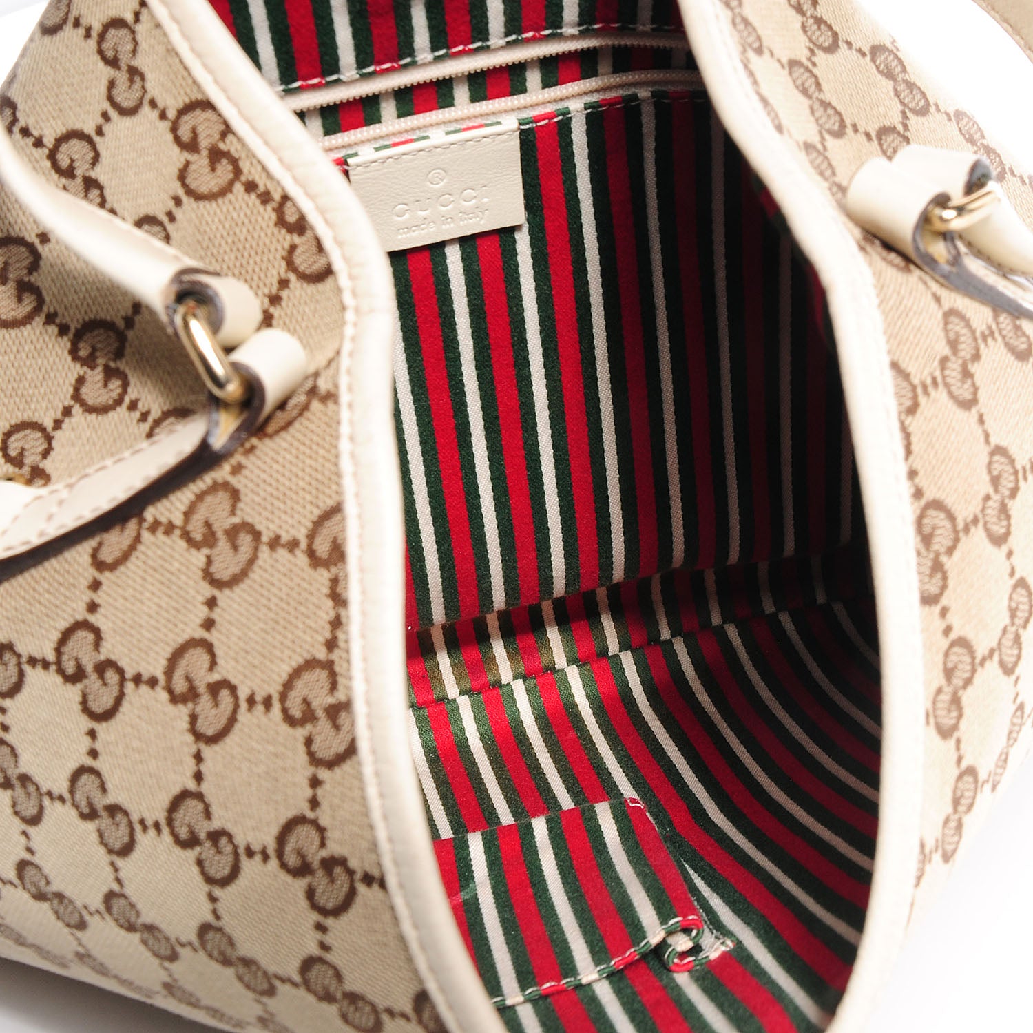 Gucci Monogram Medium New Britt Hobo Off White 5 of 7
