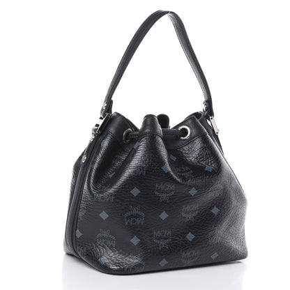 MCM Visetos Essential Drawstring Bucket Bag Black 3 of 12