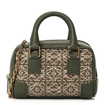 Loewe Jacquard Anagram Calfskin Amazona Nano Avocado Green 1 of 9
