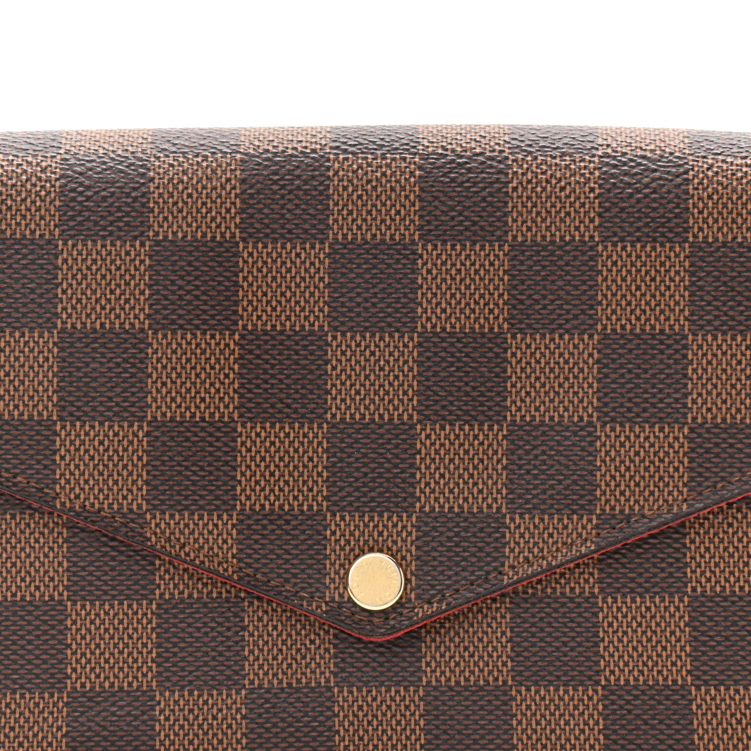 Louis Vuitton Damier Ebene Pochette Felicie Chain Wallet 7 of 11