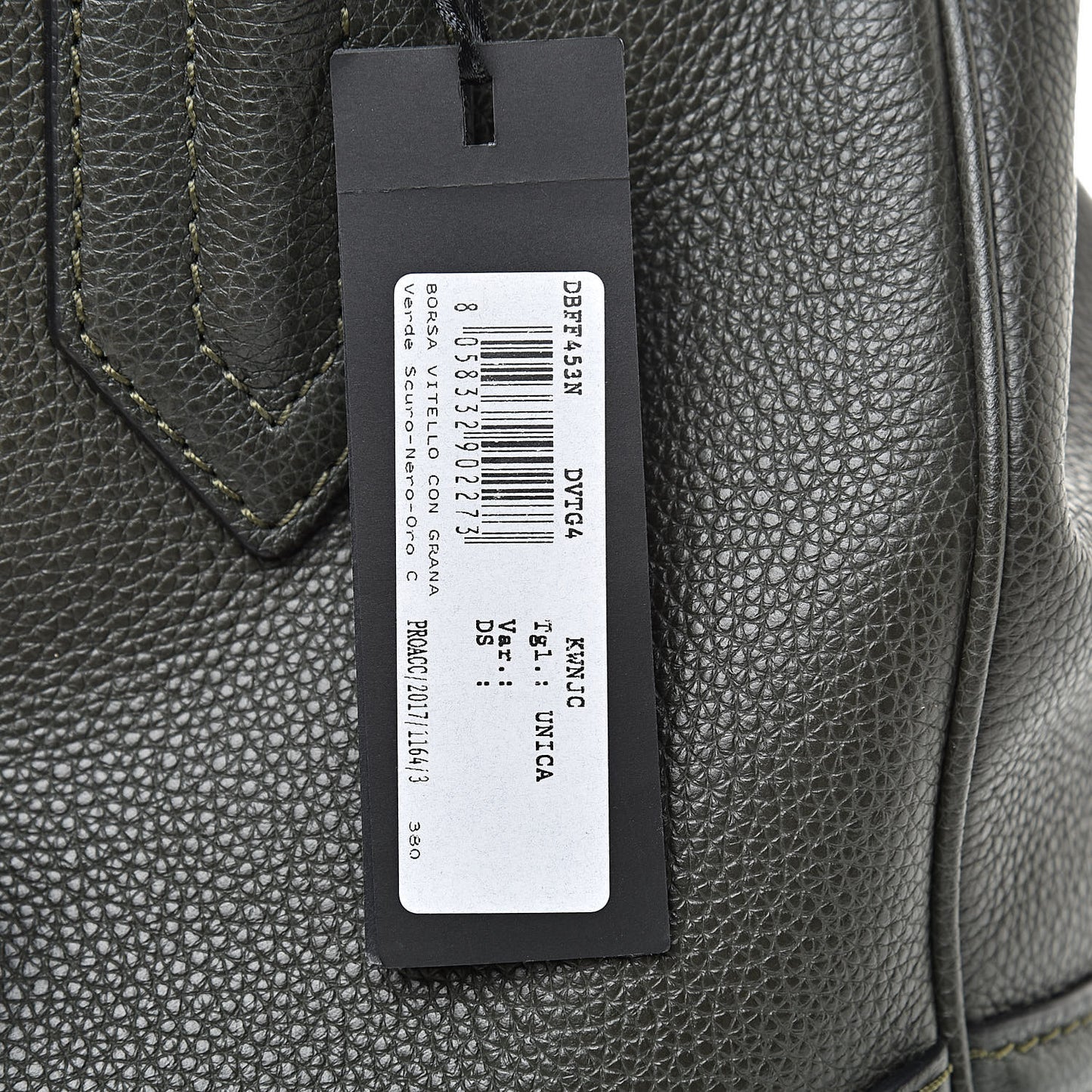 Calfskin Large Palazzo Empire Bag Verde Scuro Black