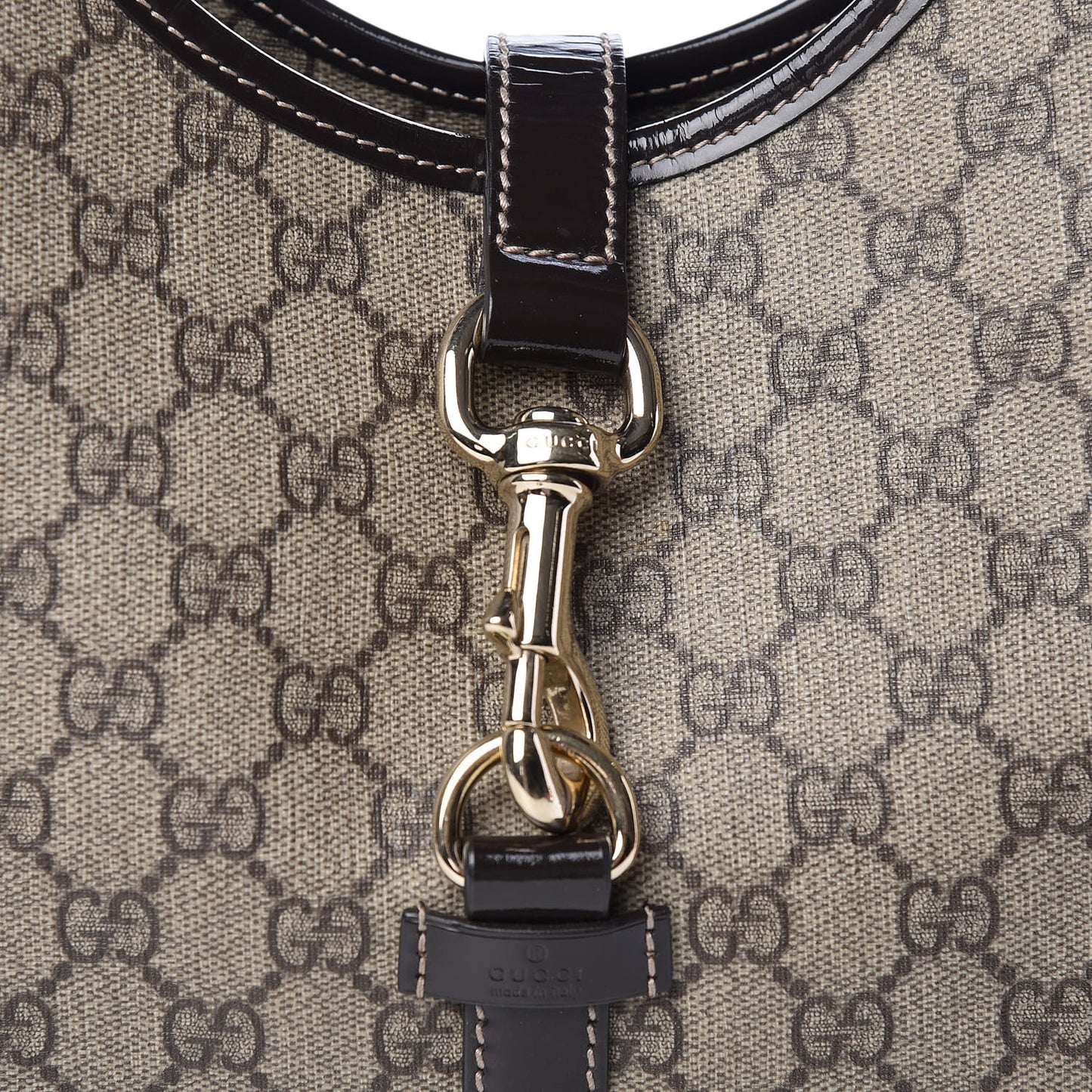 GG Plus Monogram Medium Joy Shoulder Bag Dark Brown