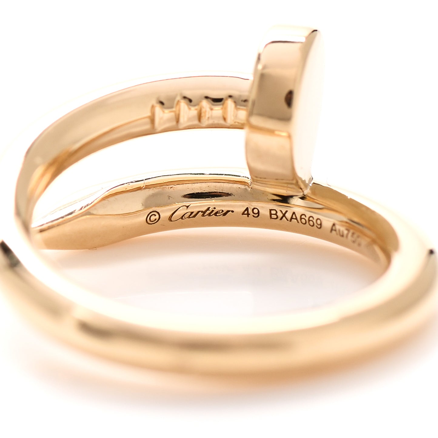 18K Yellow Gold Juste Un Clou Ring 49 4.75