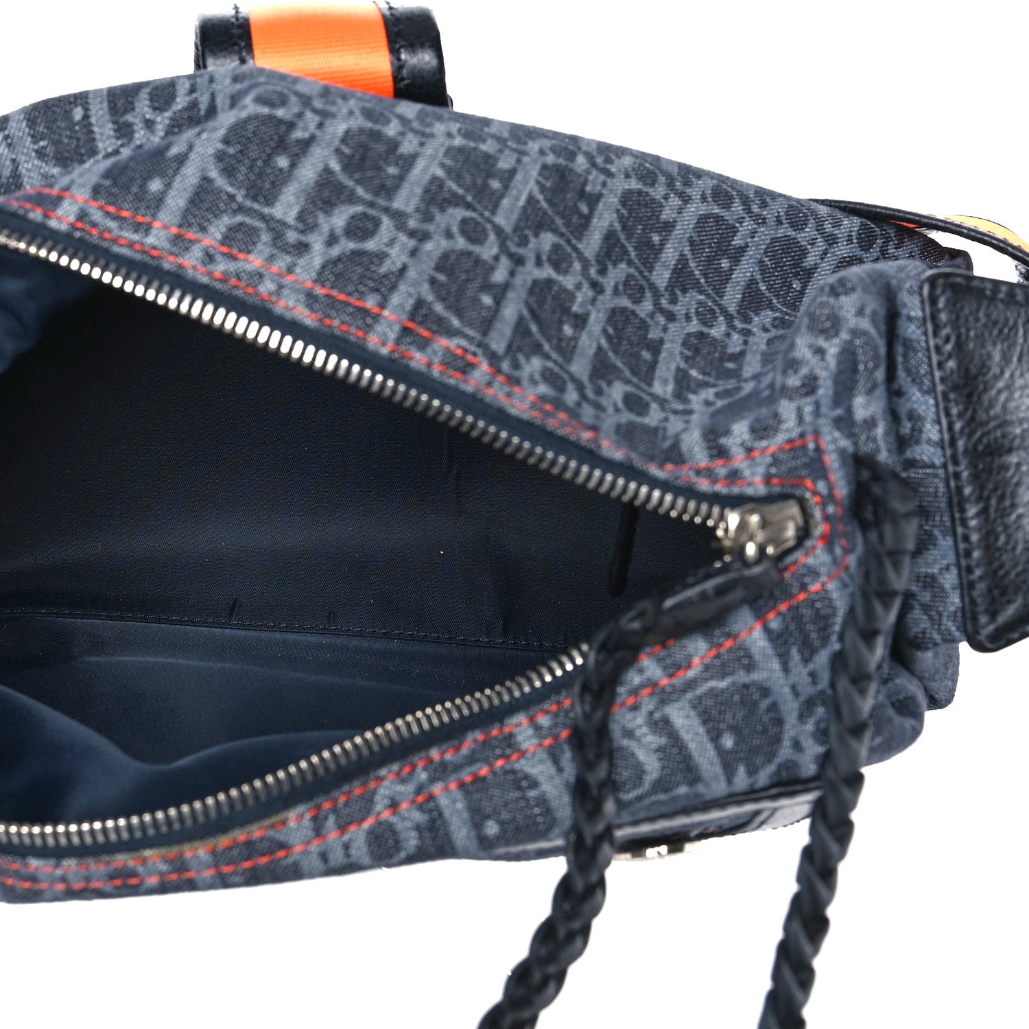Christian Dior Monogram Flight East West Tote Blue 5 of 10