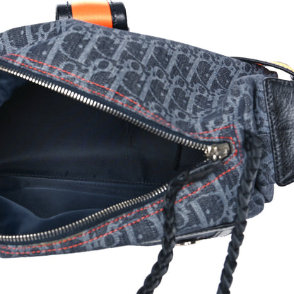 Christian Dior Monogram Flight East West Tote Blue 5 of 10