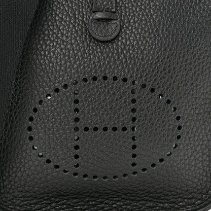 Hermes Taurillon Clemence Evelyne TPM Black 8 of 11