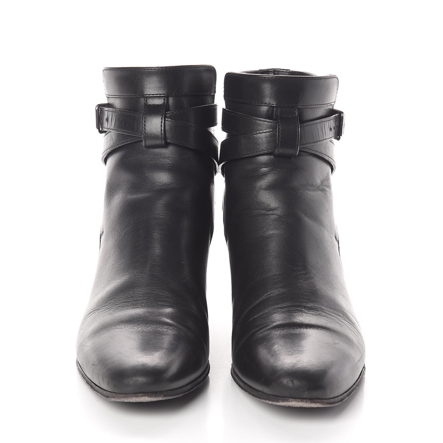 Saint Laurent Smooth Jodhpur Calfskin Blake Ankle Boots 35 Black 2 of 7