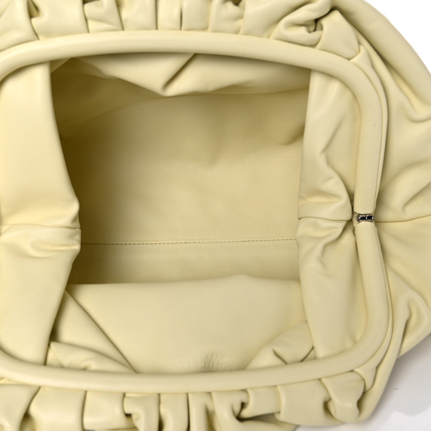 Smooth Butter Calf The Pouch Oversized Clutch Ice Cream