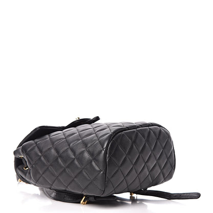 Chanel Lambskin Quilted Mini Urban Spirit Backpack Black 4 of 11