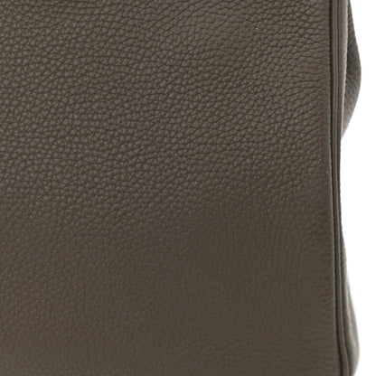 Hermes Taurillon Clemence Birkin 35 Etain 10 of 13