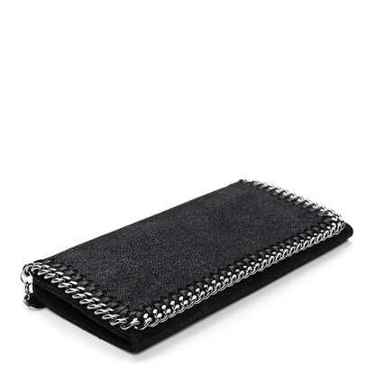 Stella McCartney Shaggy Deer Falabella Flap Wallet Black 3 of 5