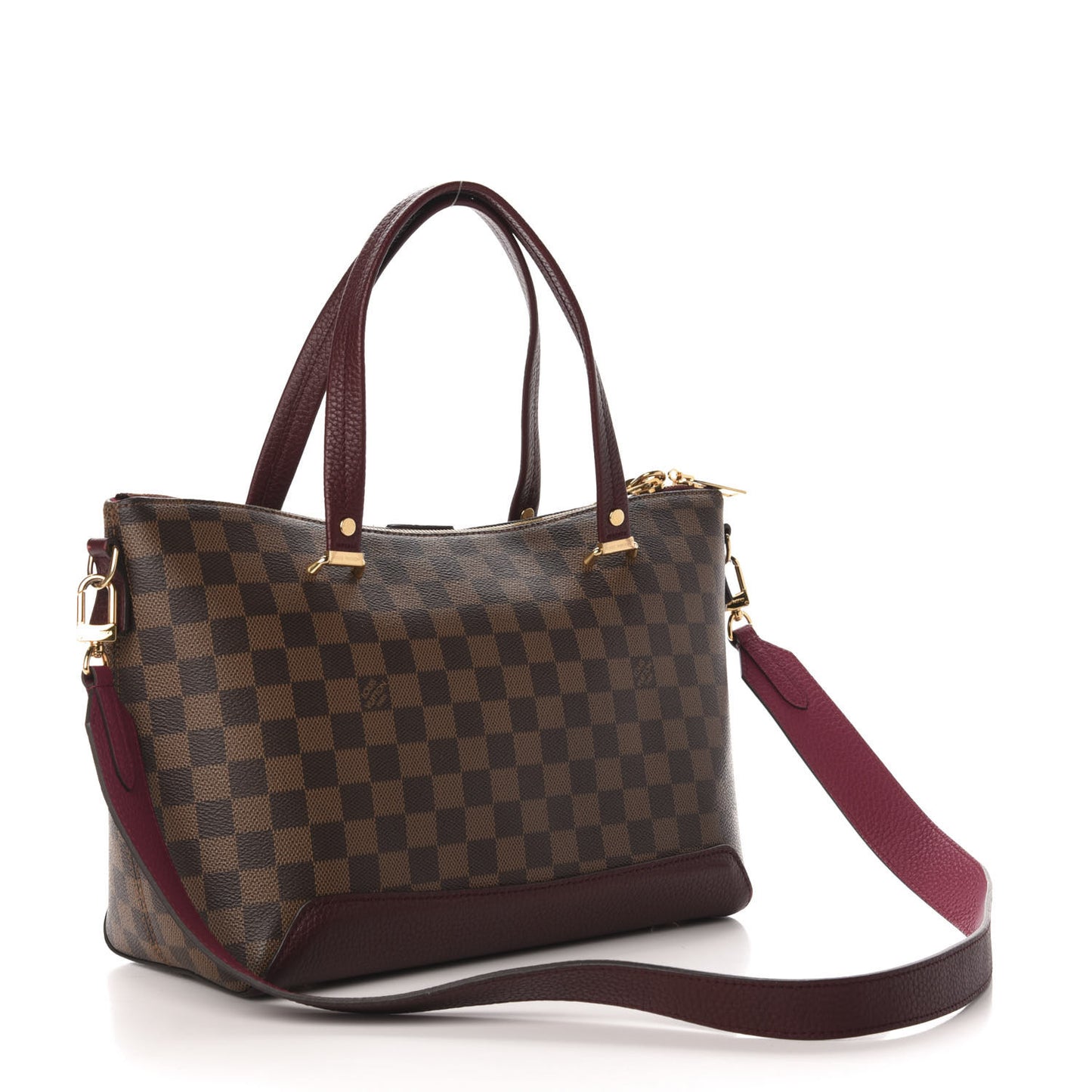Damier Ebene Cuir Taurillon Hyde Park Fuchsia
