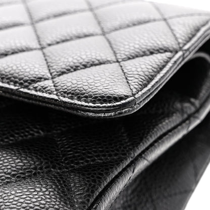 Chanel Caviar Quilted Medium Double Flap Black 12 of 12
