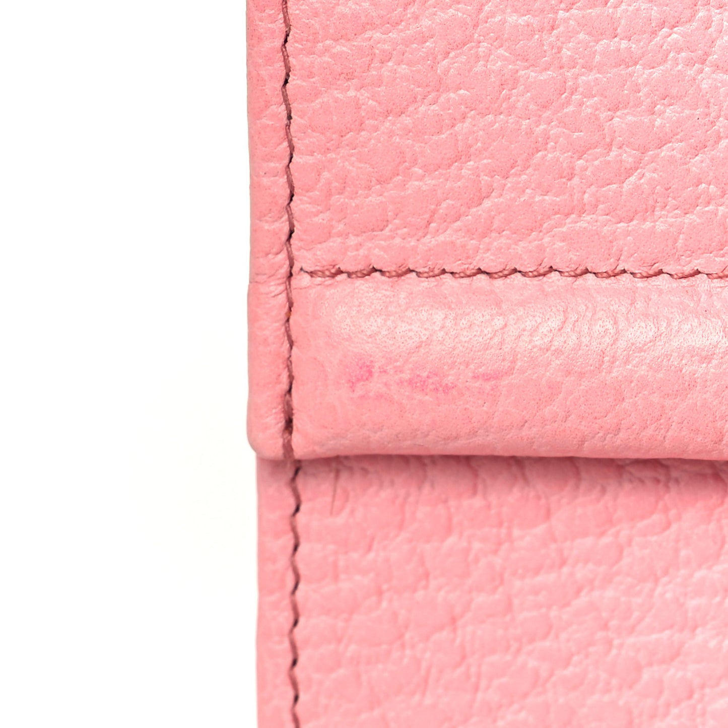 Calfskin Bamboo Bar Clutch Pink