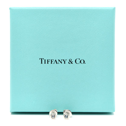 Tiffany Sterling Silver Aquamarine Color By The Yard Earrings 5 of 5