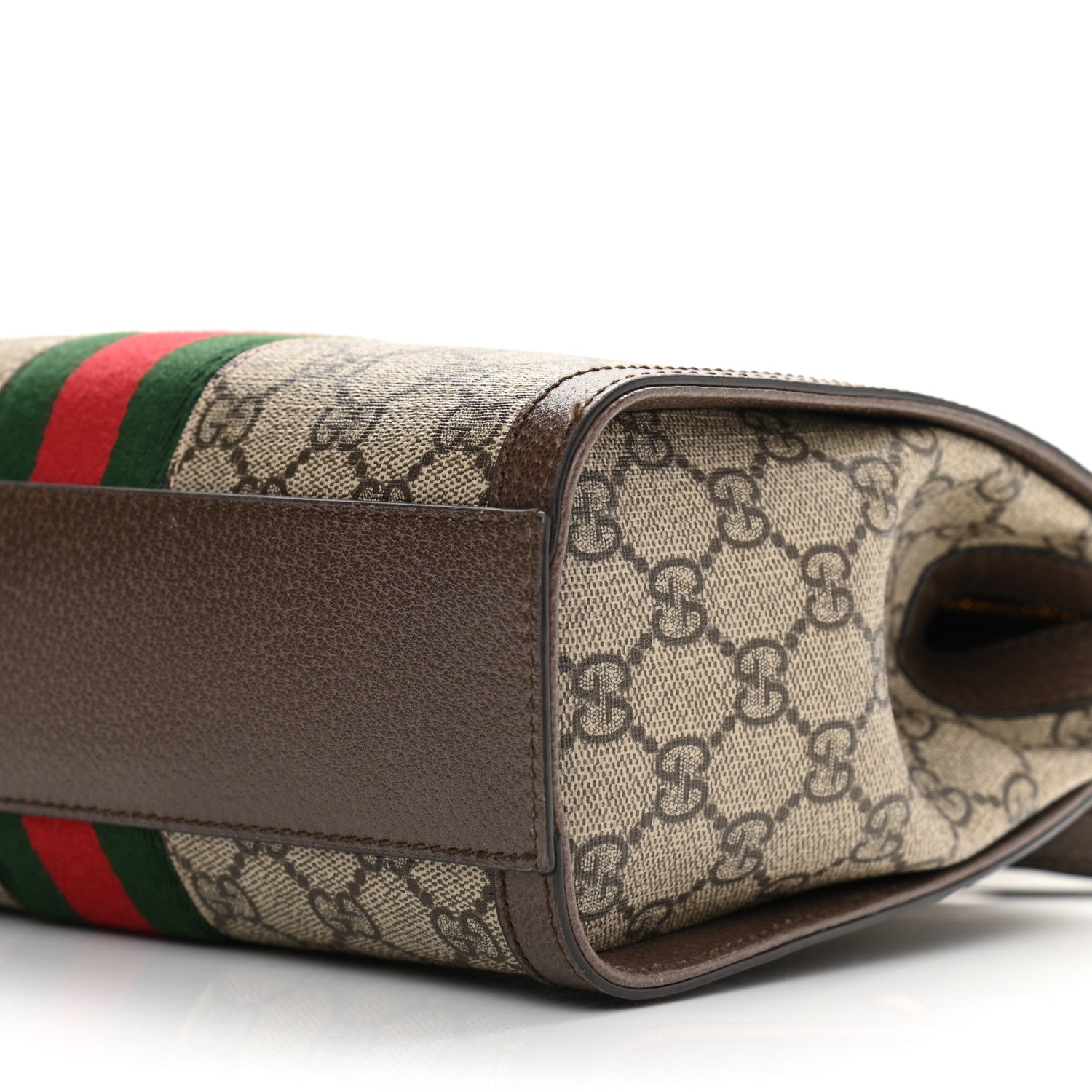 Gucci GG Supreme Monogram Small Ophidia Tote Bag Brown 9 of 11