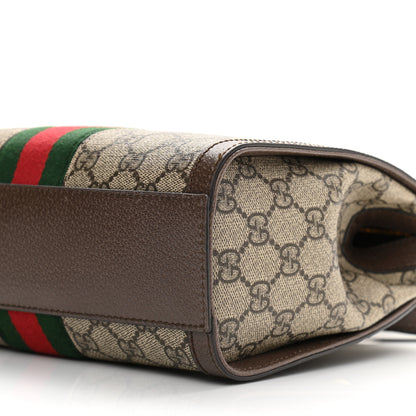 Gucci GG Supreme Monogram Small Ophidia Tote Bag Brown 9 of 11