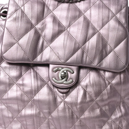 Chanel Iridescent Calfskin Quilted Ground Control Backpack Pink 8 of 10