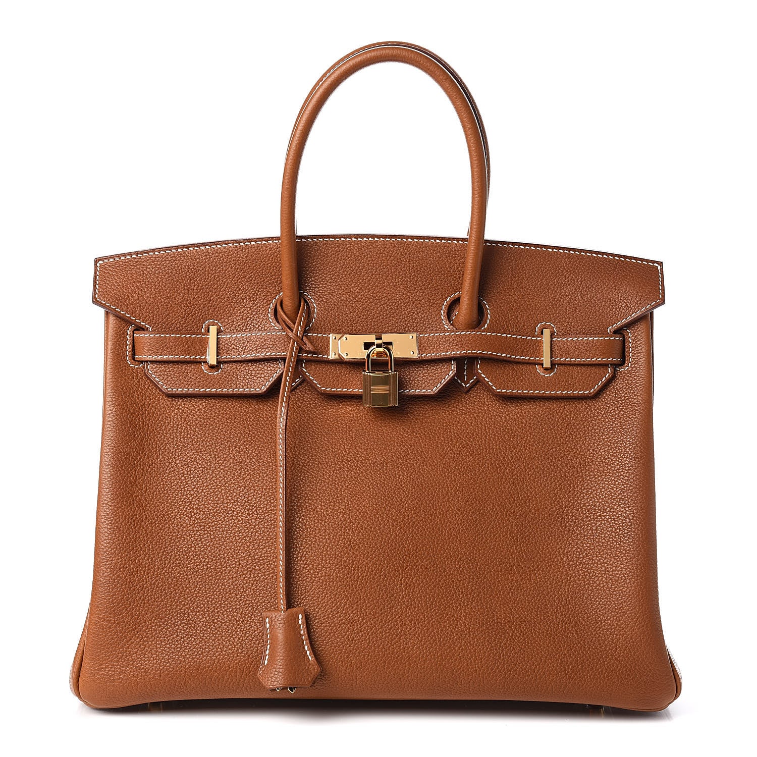 Hermes Natural Barenia Faubourg Birkin 35 Fauve 1 of 32